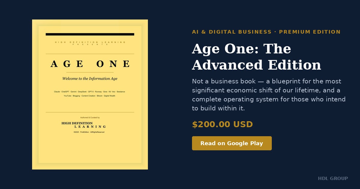 Age One: The Advanced Edition — promotional graphic