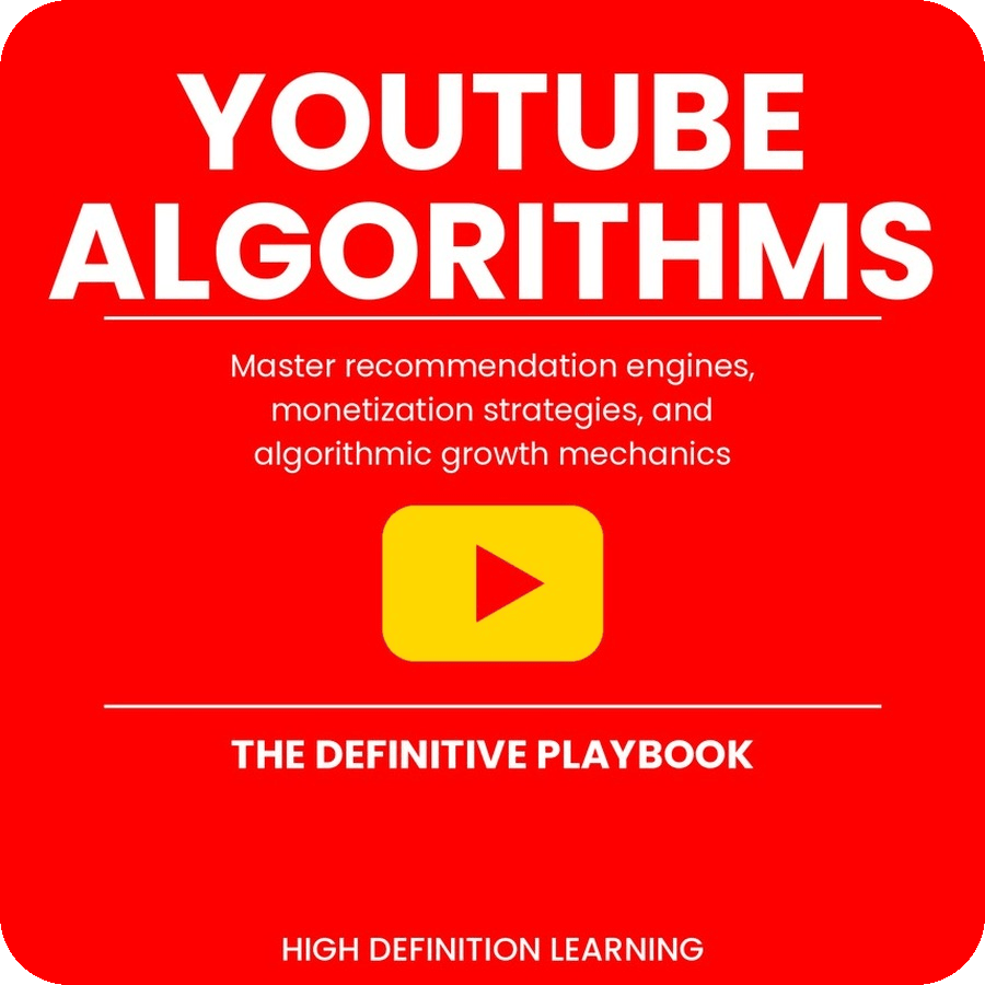 YouTube Algorithms: The Definitive Playbook — book cover