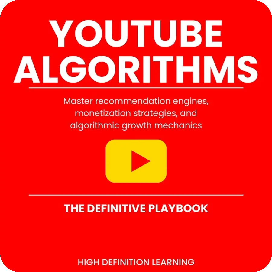 YouTube Algorithms: The Definitive Playbook cover